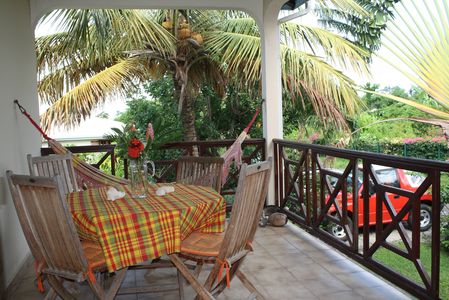 Apartment terace in Deshaies Guadeloupe