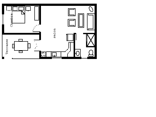 vacation rental apartment in Guadeloupe: plan