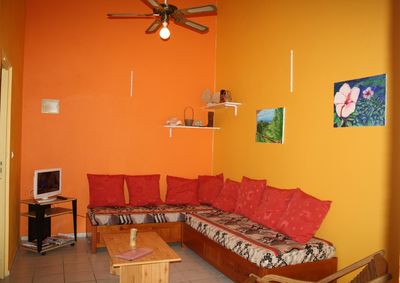 living room near the beach Deshaies Guadeloupe