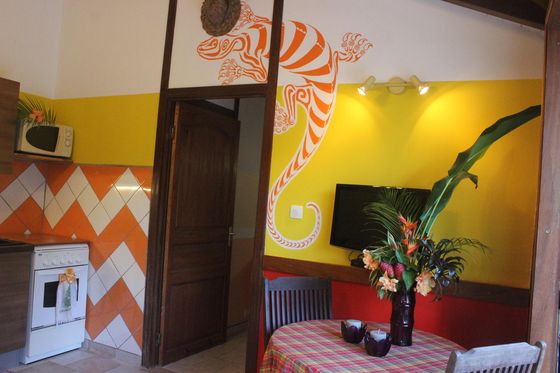 Your artistically painted kitchen corner